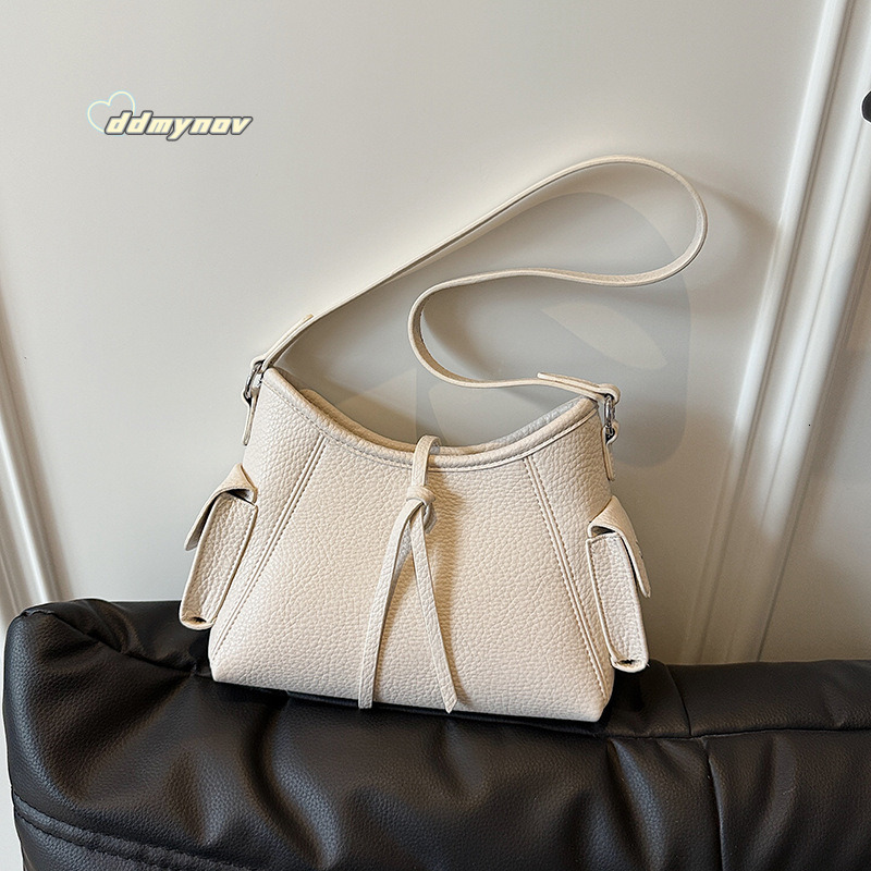Minimalist Lychee Texture Underarm for Women 2025 Summer New Versatile Commuter High-end Single Shoulder Crossbody Bag ddmynov ddmynov