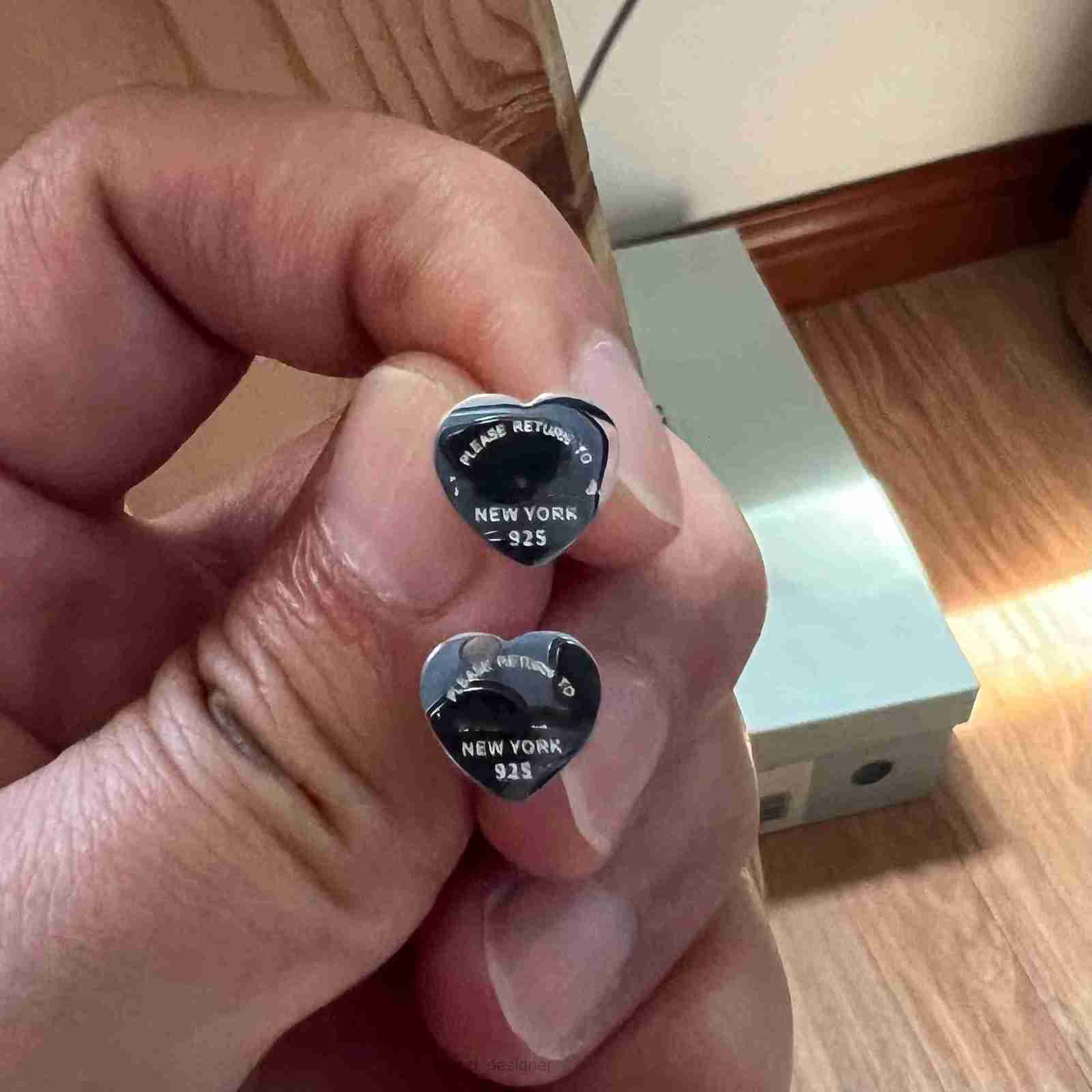 316L Stainless Steel high mirror small heart letter stud Earring rose Gold Sier studs Earrings Women men Wedding Party love Jewelry never fadeUYMY Fre