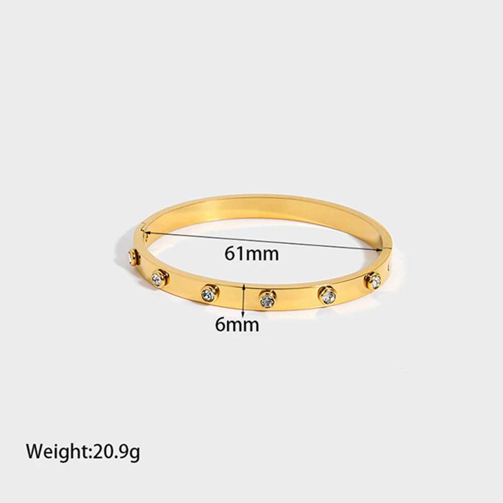 Tarnish Free Statement Texture 18K Gold Plated Oval Handmade Chain Green White Stone Cubic Zirconia Bangles for Women Z250616