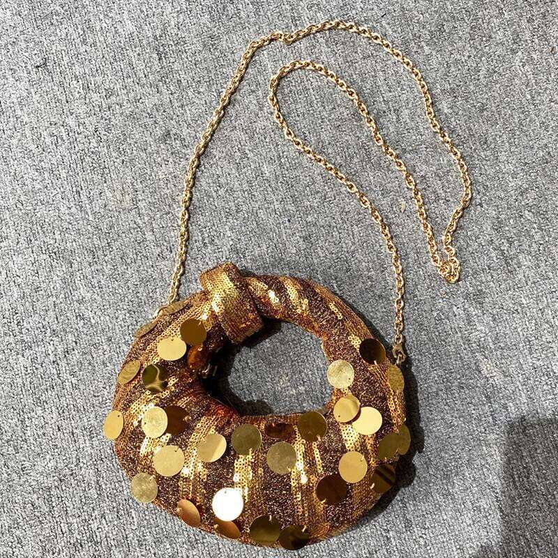 Women's Bags Designer Mini Puffer Evening Bags For Women Designer Handbags Purses New In PVC Mosaic Shiny Disc Chain Strap Wrist Shoulder