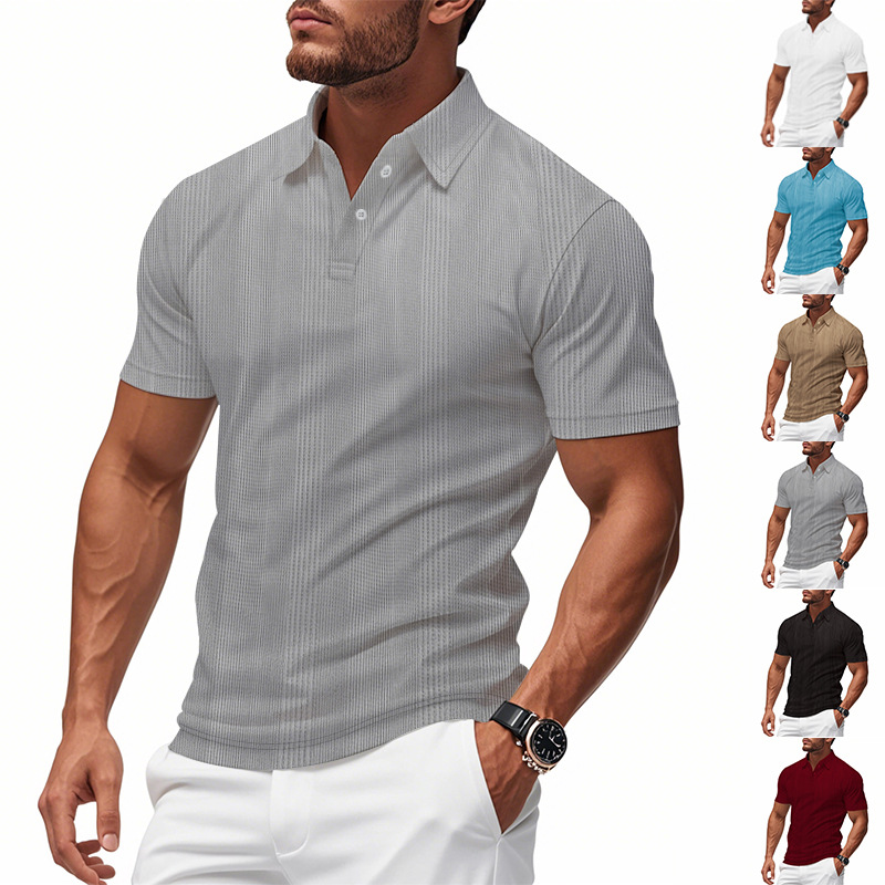Luxury polo Men's ClothingTees t shirts Men's British-style golf short-sleeved breathable POLO shirt European code: S-3XL