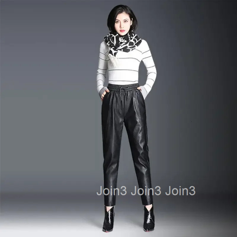 Elastic Waist Womens Pants Trends 2025 Female Trousers Pencil Original One Size Autumn Classic High Quality Casual Vintage G