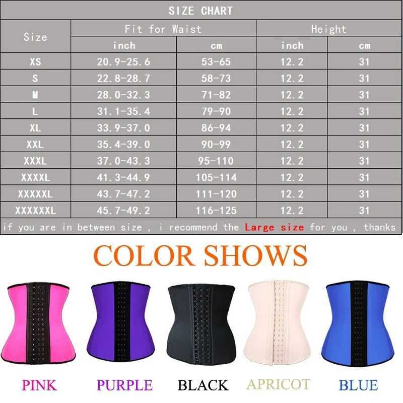 5XL 6XL Rubber Latex Waist Trainer Body Shaper Mens Sexy Shapewear Cincher Abdominal Belt Corset Bustier Fajas Colombian Girdle W250616