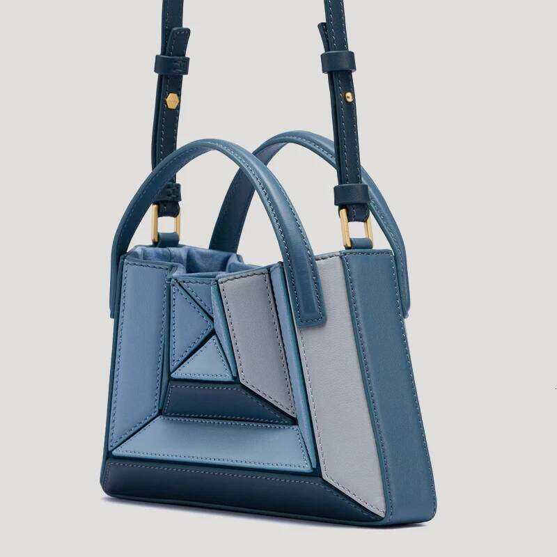 Women's Bags Designer Fashion Sling Bags For Women Designer Handbags And Purse 2023 New In PU Ing Color Contrast Top Handle Messenger Bag