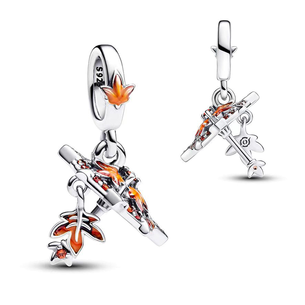 FewDook Hot Sale Glow-in-the-dark Whales & Deer Dangle Charms fit Original Pan Bracelet DIY Jewelry 2025 Game Co branded Series Necklace