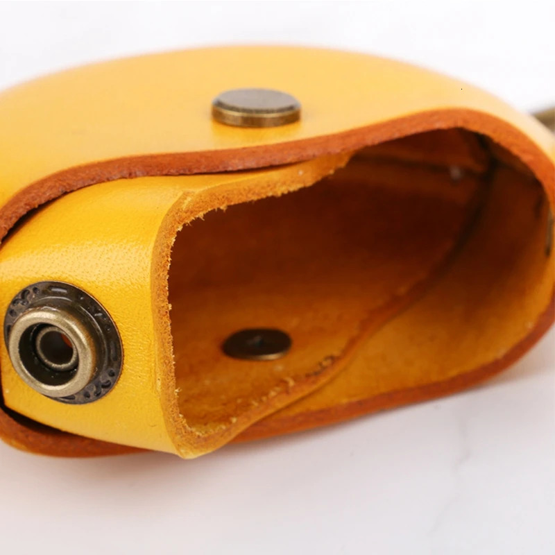 Leather Coin Purse Men Women Vintage Round Creative Storage Money Bag Keychain 250614