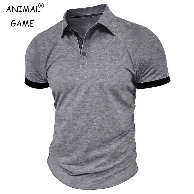 Summer Mens Short Sleeve Polo Shirt Lapel Oversize Solid Color T Shirts Breathable Streetwear Sport Activities Shirts Man W250616