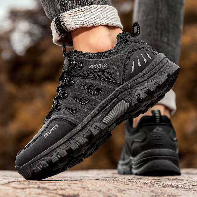 Wholesale Breathable Sneakers Non-slip Wear-resistant Men's Hiking Shoes Outdoor Work Boots for Men