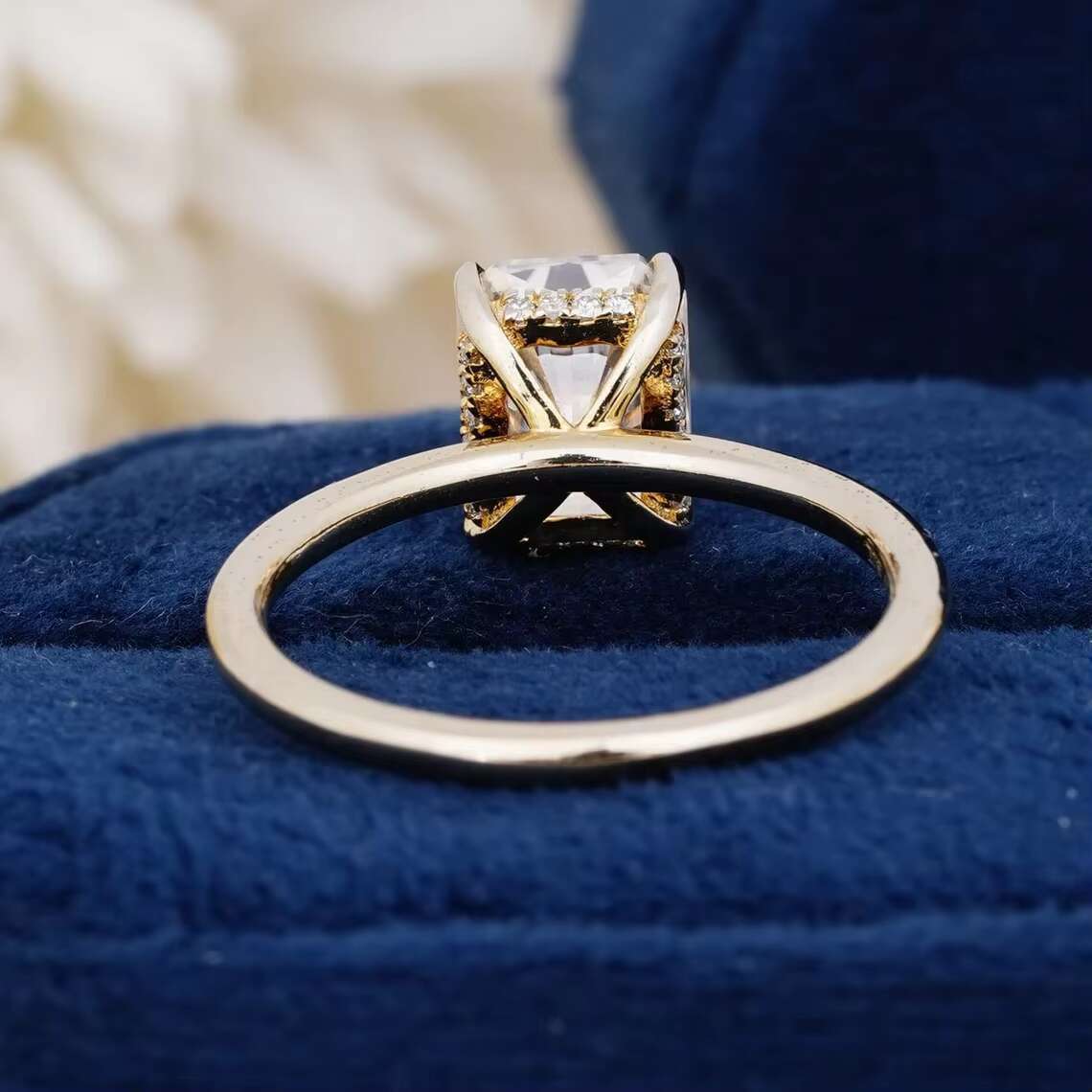 GRA Certified Natural Radiant Cut 3.0Ct Moissanite Diamond Rings for Men and Womens Luxury Fashion Statement