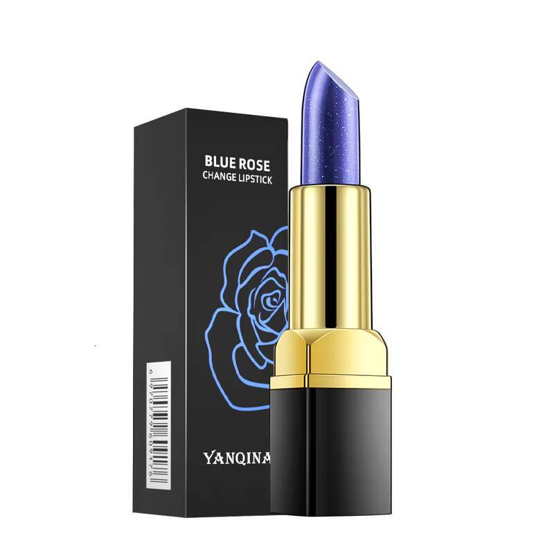 Blue Rose Lip Temperature Color Changing Natural Long Lasting Waterproof Lipstick Cosmetics Woman Makeup happy
