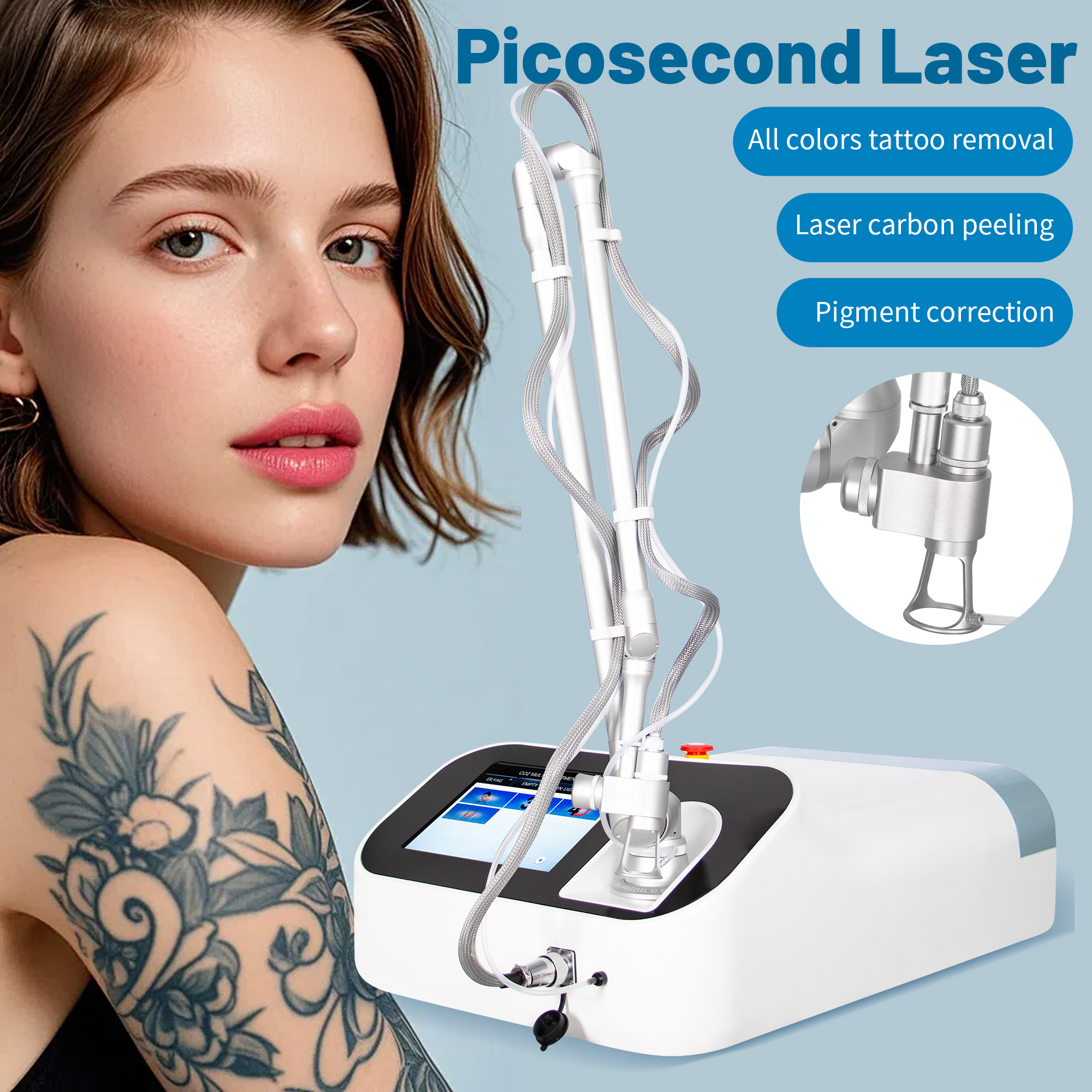 2025 New Professional Portable 4D CO2 Fractional Laser Machine for Carbon Peel Skin Resurfacing & Rejuvenation