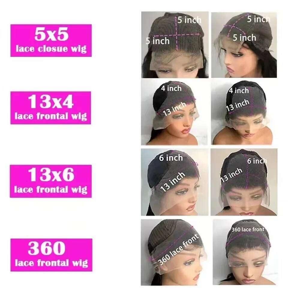 200 Density Brazilian 5x5 Glueless Front Human Hair Wear and Go Wig Bone Straight 13x6 13x4 PrePlucked HD Lace Frontal Wigs