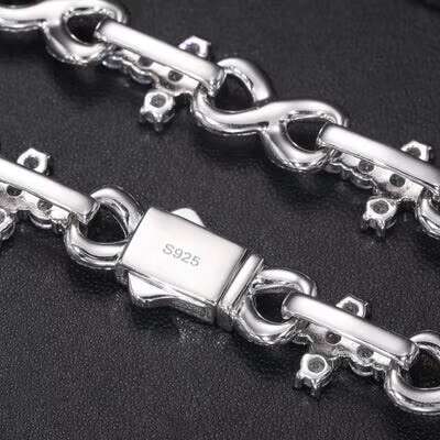 New Arrival 925 Sterling Silver Cross Necklace Sparkling Iced Moissanite Hip-hop Party Jewelry Bracelets Chain for Women Men