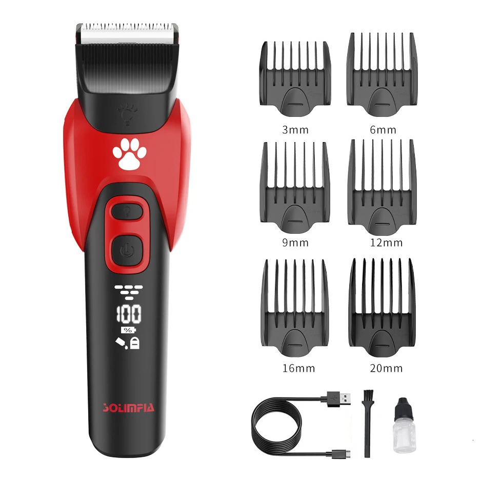 Electric Professional Pet Hair Clipper Big Dog Trimmer Shaver Rechargeable Animal Cats Hair Trimmer Cutting Machine for Sheep 250614