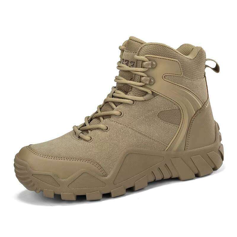 Men's High Top Desert Hiking Boots - Large Size Outdoor Mountain Shoes