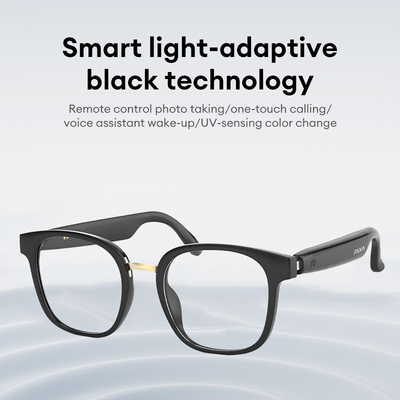 PAXA Smart Technology Bluetooth Glasses Headphones Men and Women Anti-Blue Light Color Changing Sunglasses S7PRO