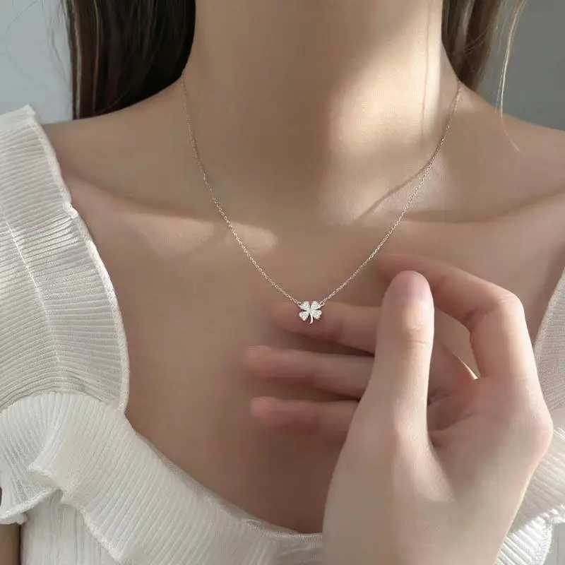 Exquisite Pendant Necklaces For Women Korean Romantic Sweet Girlfriend Zircon Clavicle Jewelry Gift W250616
