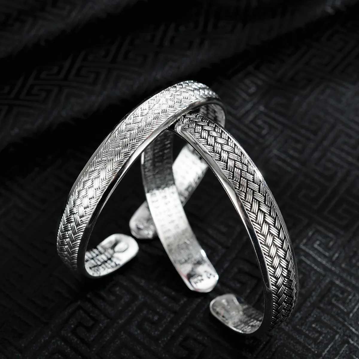 ENSHIR Silver Color Cuff Bangles for Women Wrist Waterproof Bangles Simple Jewelry Gift Z250616