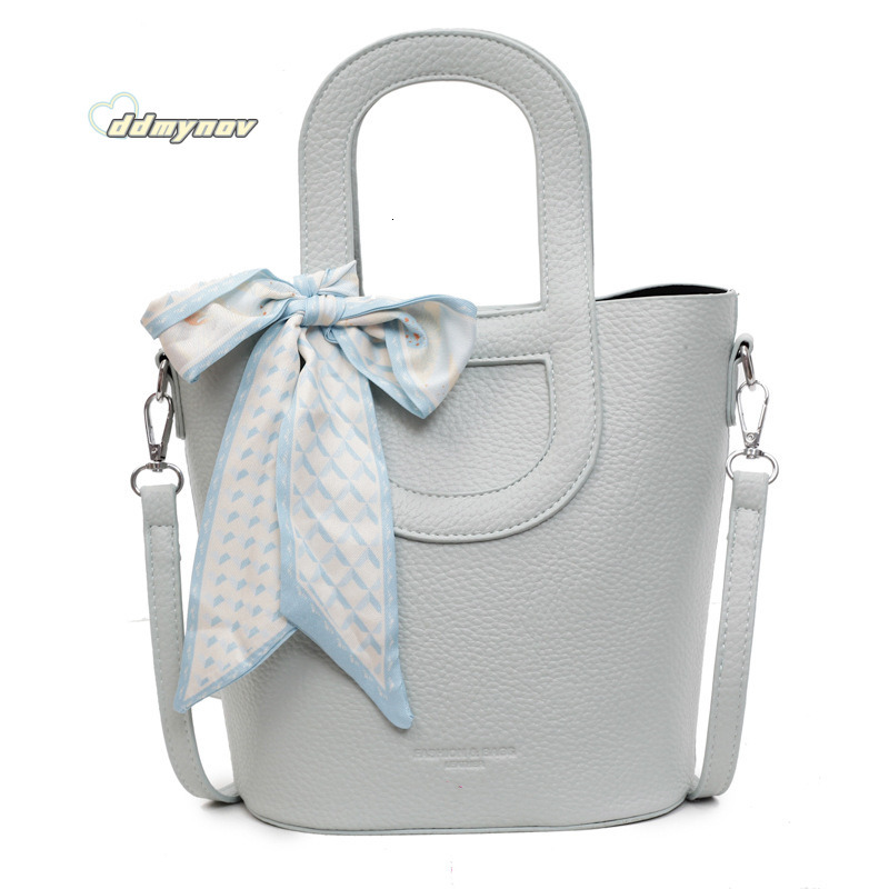 Summer Trendy Fashion Versatile Handheld Bucket for Women 2025 New Korean Style Simple Lychee Texture Shoulder Crossbody Bag ddmynov ddmynov ddmynov