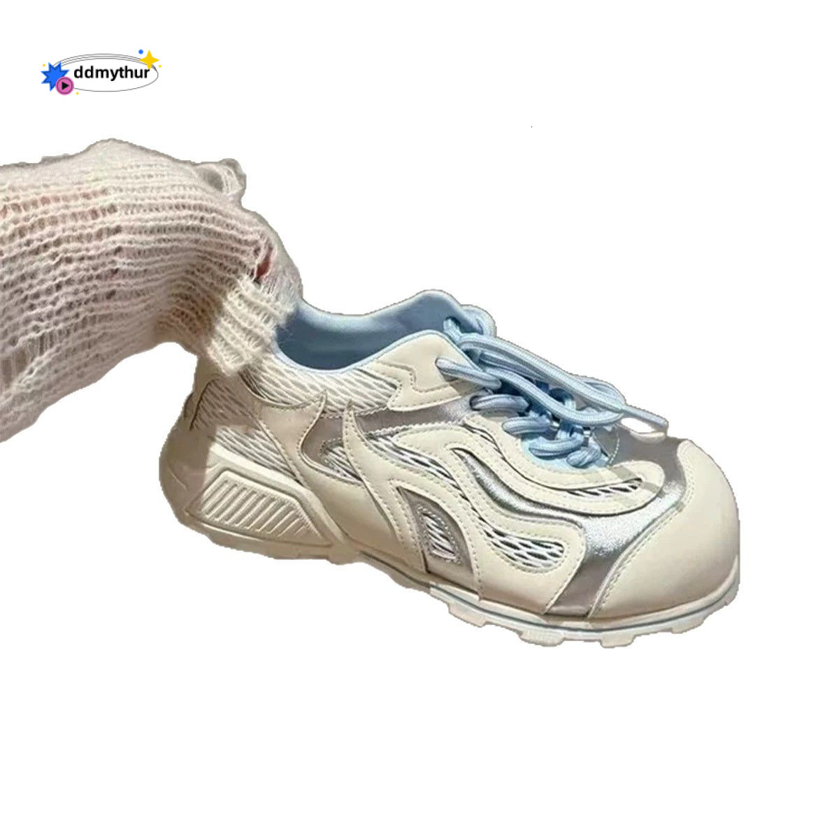 Disordered Aesthetics" Bowling 2025 Summer Agan Shoes for Women Breathable 4cm Versatile Casual Niche Sneakers ddmythur