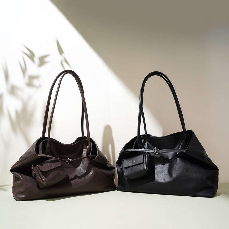 Straw Beach Tote New Trendy Fashion Single Shoulder Women S Niche Design Genuine Leather Large Capacity Commuter Casual Tote Bag Straw Large Tote