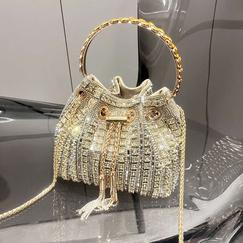 Designer Luxury Tote Sac Evening hangbag Rhinestone Evening Handbag New High-Value Women's Fashionable Diamond-Studded Chain Single Shoulder Cros