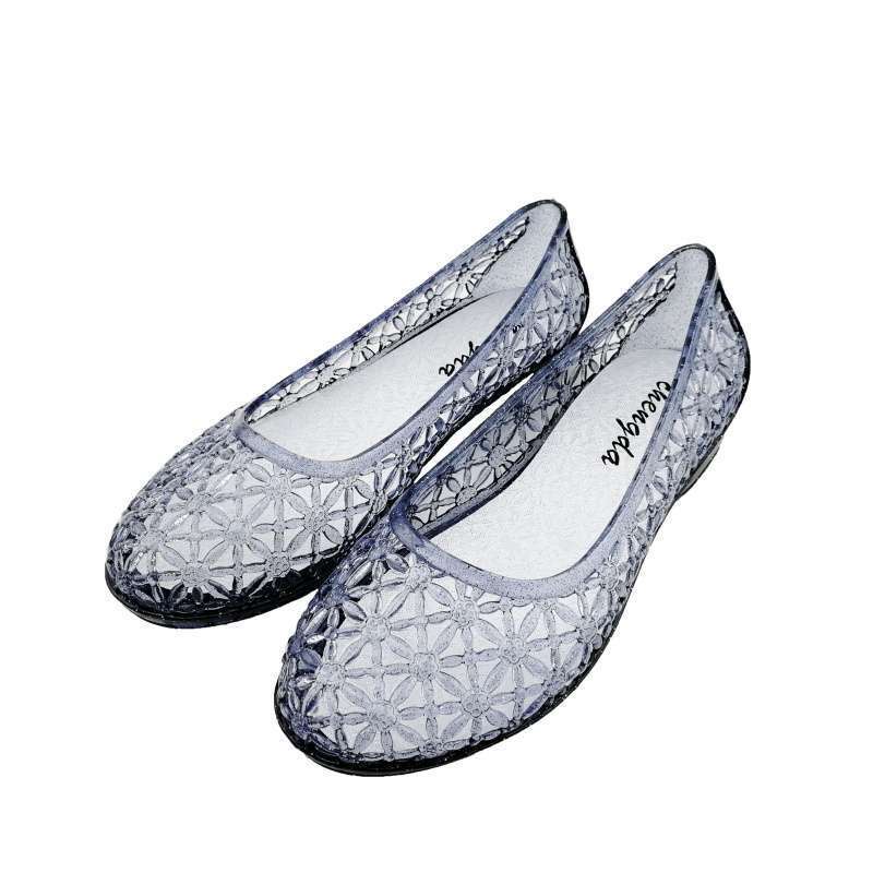 Summer Crystal Sandals Flat Shoes Fashionable Multi functional Beach Women's Sandals Designer Sandals Anti slip Hollow Women's Slippers