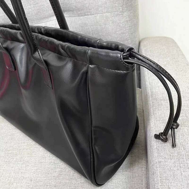 Women's Bags Designer Large Capacity Casual Tote Bags And Purses Designer Handbags For Women 2023 New PU Drawstring Buckle Closure Shoulder Bag