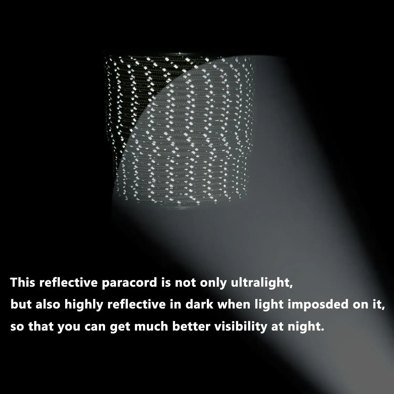 3050100m 550 Reflective Paracord 7 Strand 4mm Parachutes Rope Cord Spool Outdoor Survival Emergency Lanyard for Camping Hiking 250611