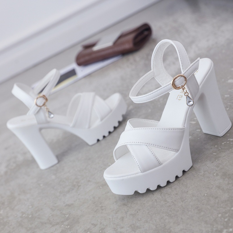 Cross border women's sandals summer new shoes Korean high heels sandals women's sandals fashion designer sandals women's slippers