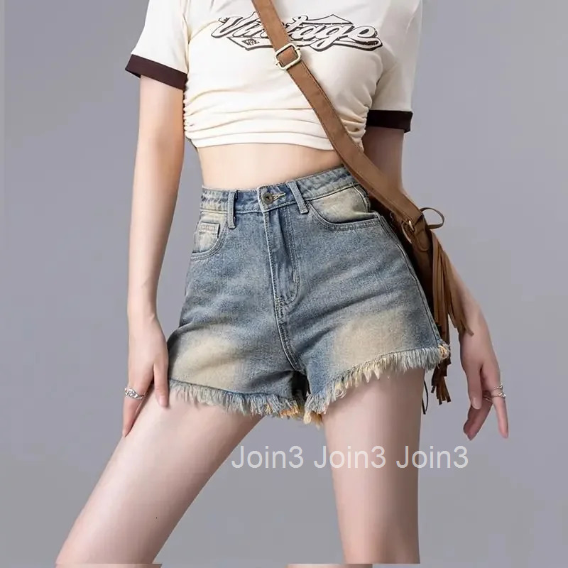 Blue High Waist Female Short Jeans Pants Casual To Wear Hot Fashion Clothing 2025 for Summer Outfits Trend Womens Denim Shorts