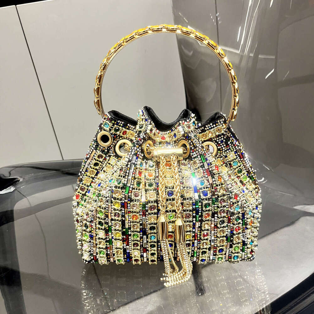 Designer Luxury Tote Sac Evening hangbag Rhinestone Evening Handbag New High-Value Women's Fashionable Diamond-Studded Chain Single Shoulder Cros