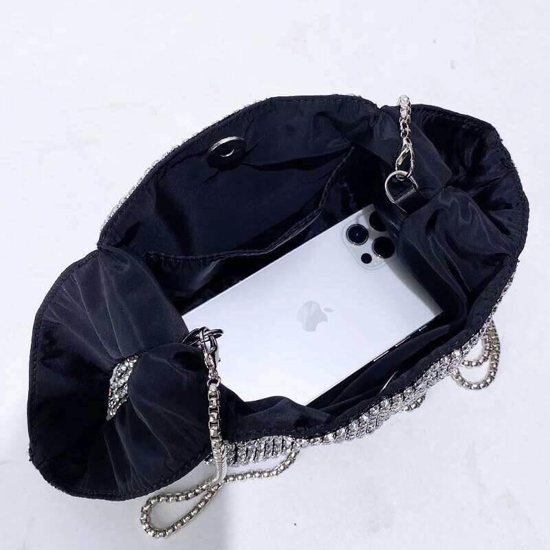 Women's Bags Designer Ladies' Mini Shiny Evening Bags For Women Designer Handbag Purse New In Imitation Dia Chain Strap Shoulder Wrist