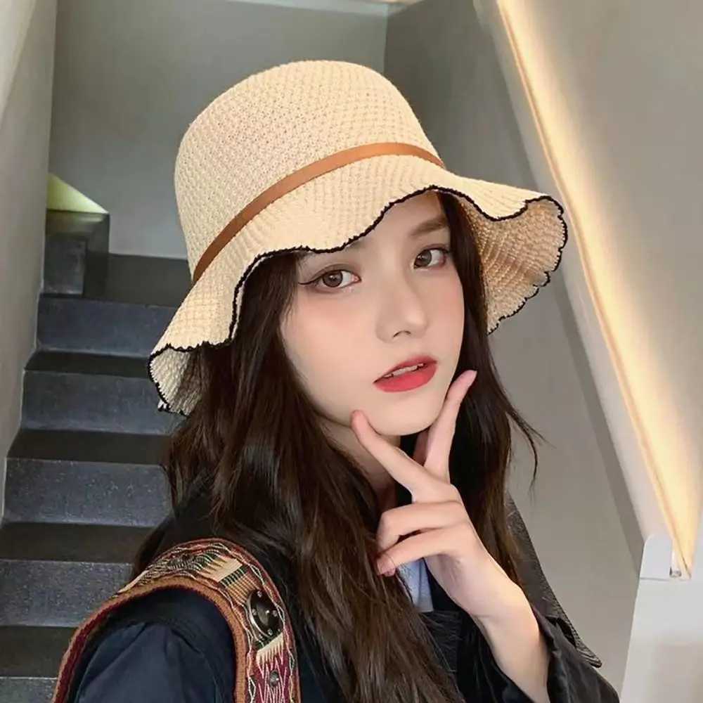 New Arrival Spring Summer Sun Hat Bow Tie Women Breathable Foldable Fisherman Hat Sun UV Protection Hiking Outdoor Beach Cap U250616