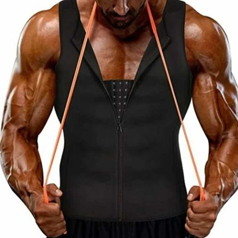 Sauna Vest Reductive Girdle Body Shaper Men abdomen Corset Sweat Slimming Belt Belly Underwear Fat Burner Chest Abdominal Binder W250616