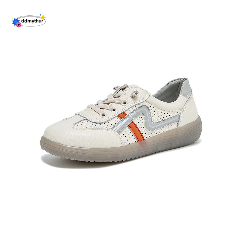 White Sneakers for Women 2025 New Lightweight Casual Flat Ins Trend Fashion Versatile Jelly Sole Shoes Hot ddmythur
