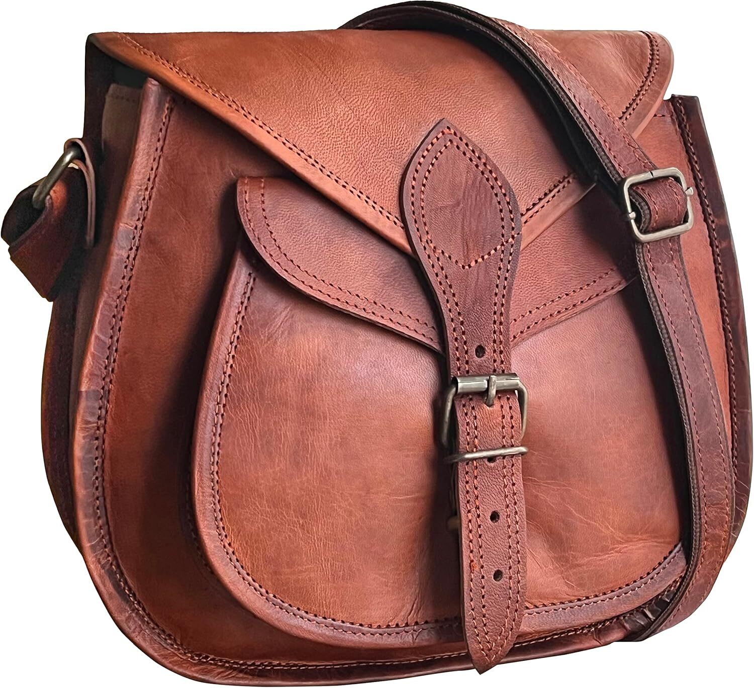 Leather Crossbody Satchel Bag Vintage Purses Handbags for Women