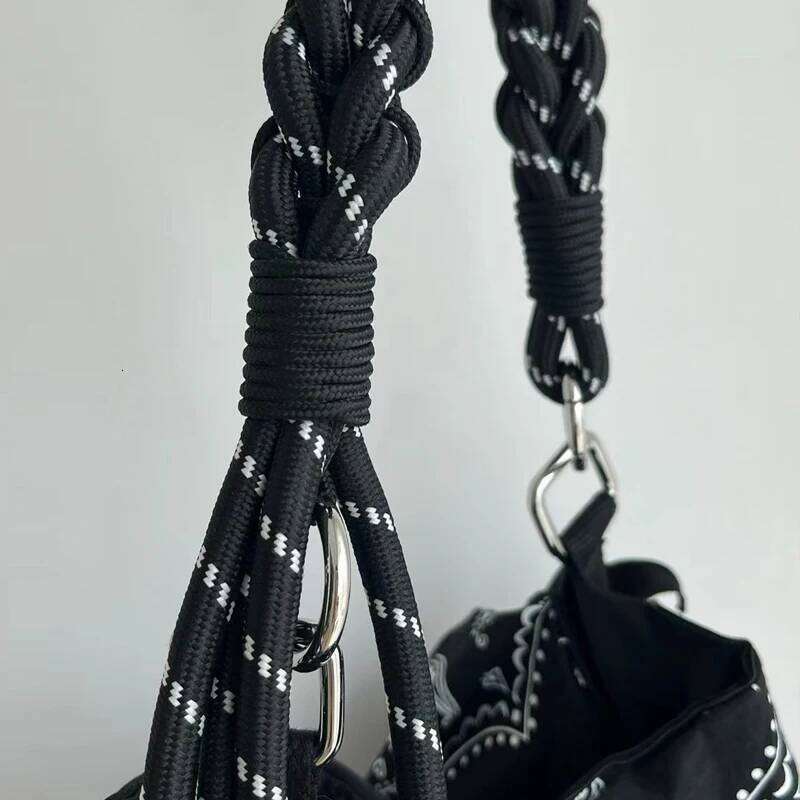 Women's Bags Designer National Message Bags For Women Designer Handbag And Purses New In Polyester Paisley Braided Strap Underarm Shoulder