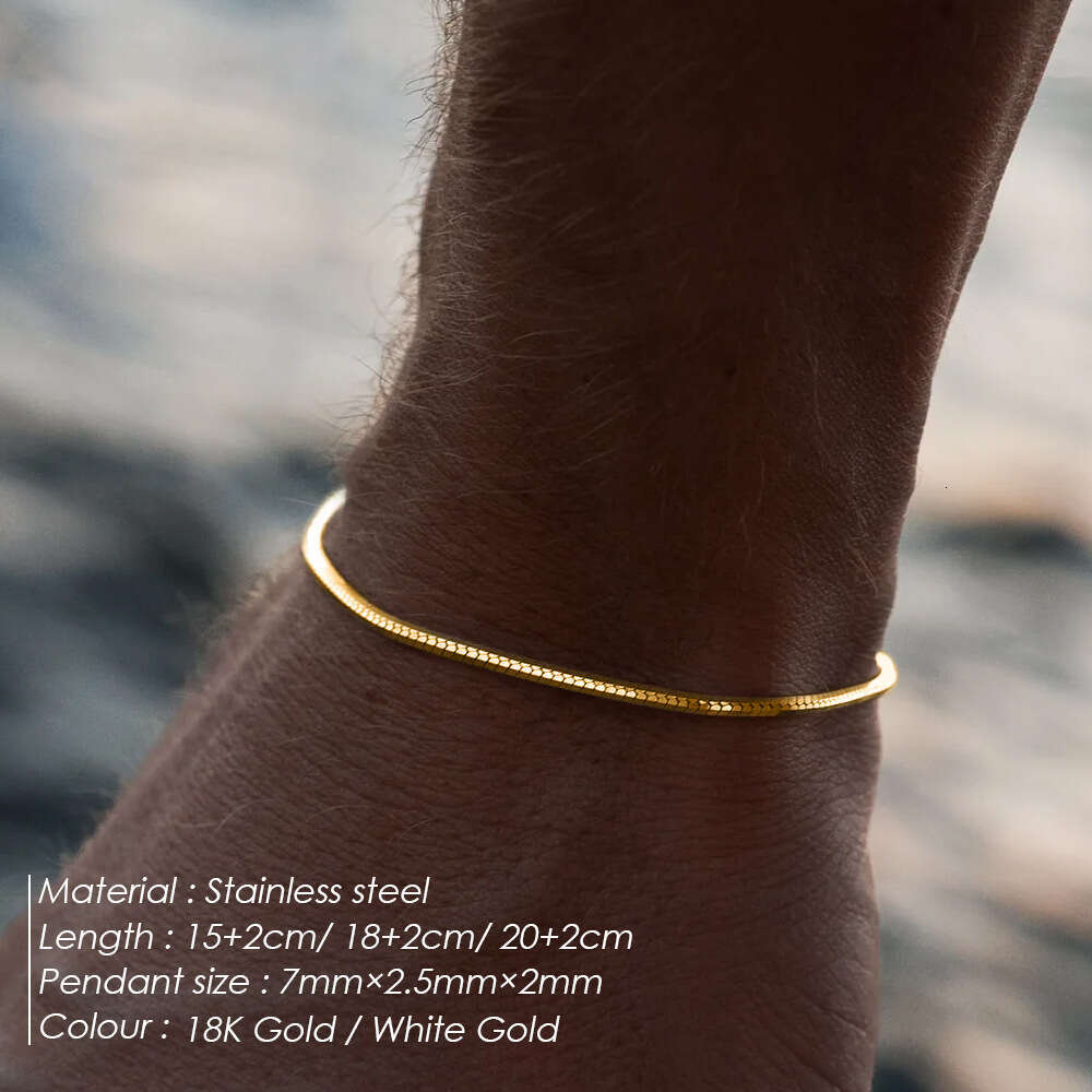 eManco Multi-layer Stainless Steel Stacking Simple Fashion Design Men's Bracelet
