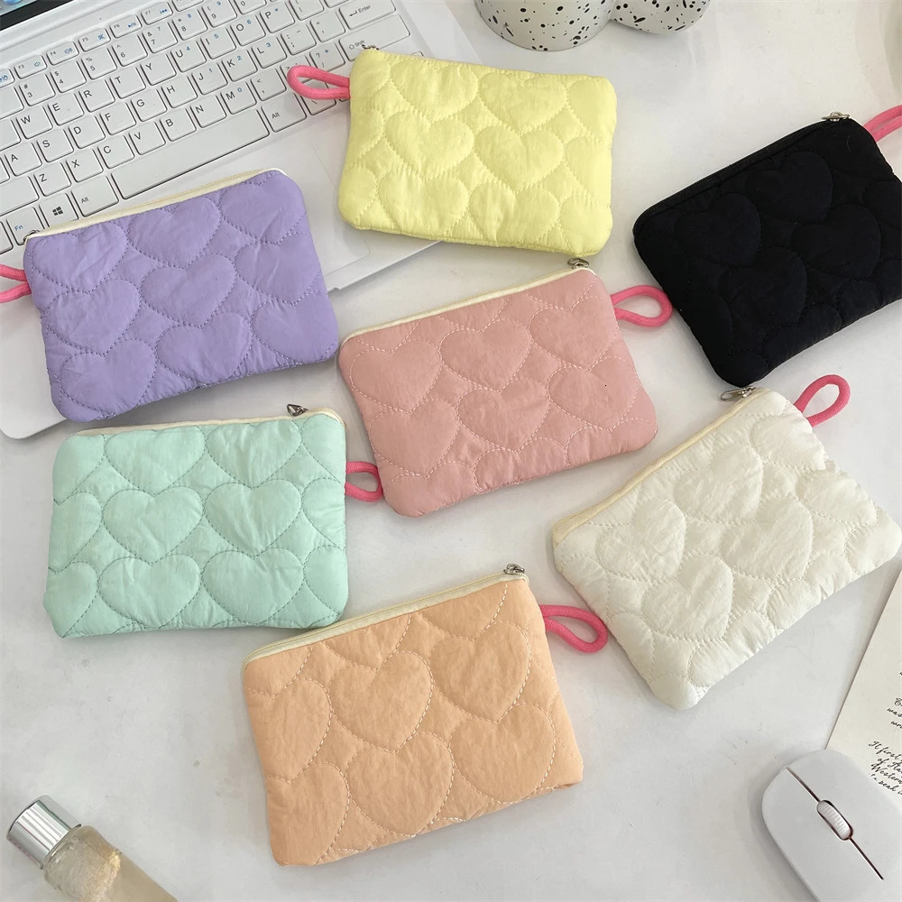 Cute Candy Color Coin Purses Small Canvas Coin Wallet Lady Girls Earphone Coin Key Money Storage Bag Zipper Pouch 250614