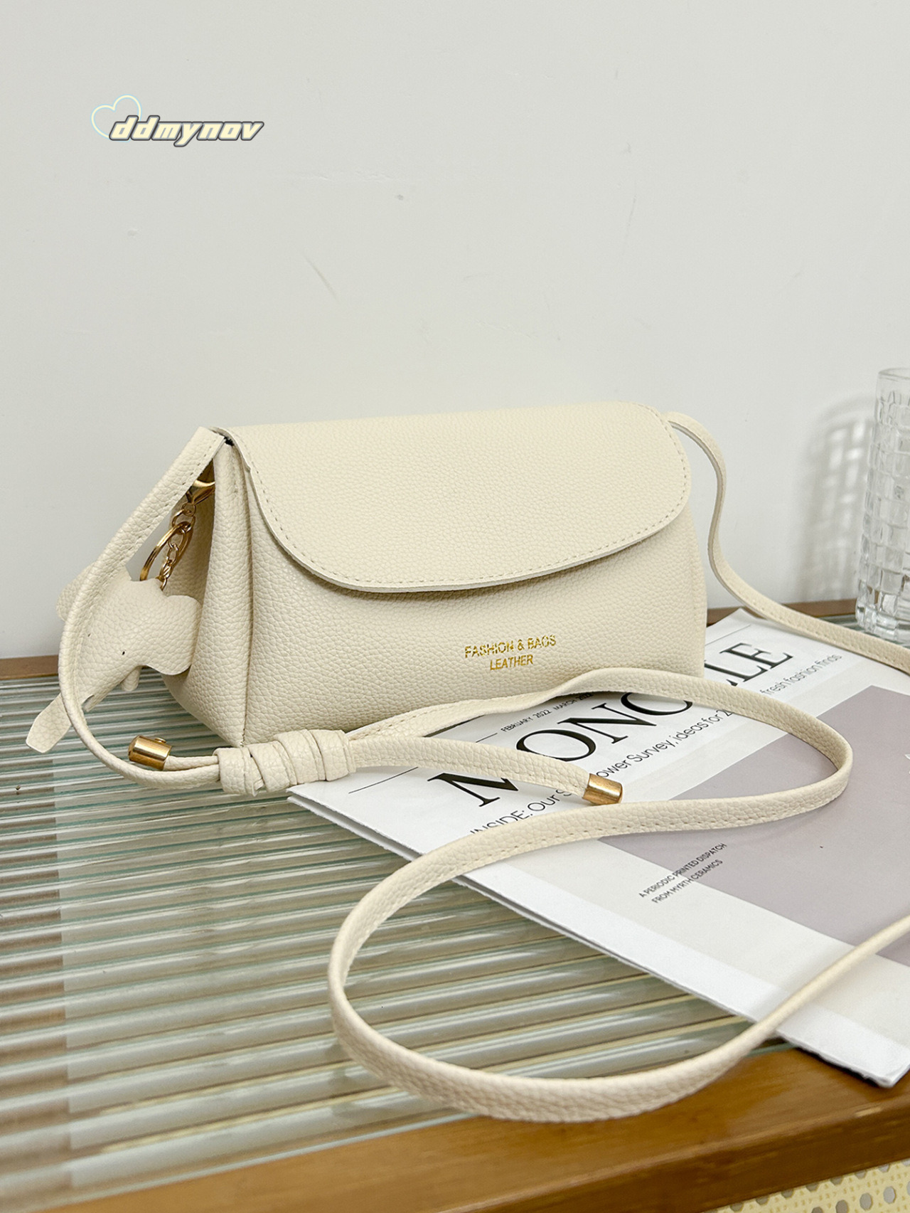 Trendy Women's 2025 New Autumn Internet Celebrity Solid Color Fashion Versatile Soft Shoulder Niche Crossbody Bag ddmynov ddmynov
