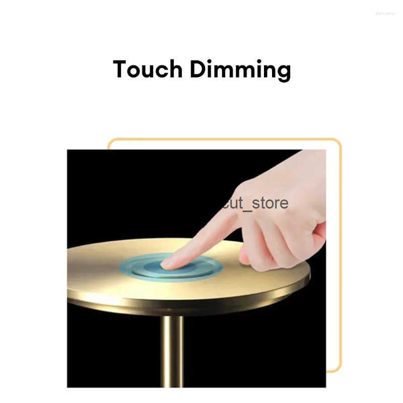 Table Lamps LED Cordless Lamp Rechargeable Touch Night Light Wireless Reading For Restaurant El Bedroom Q250616