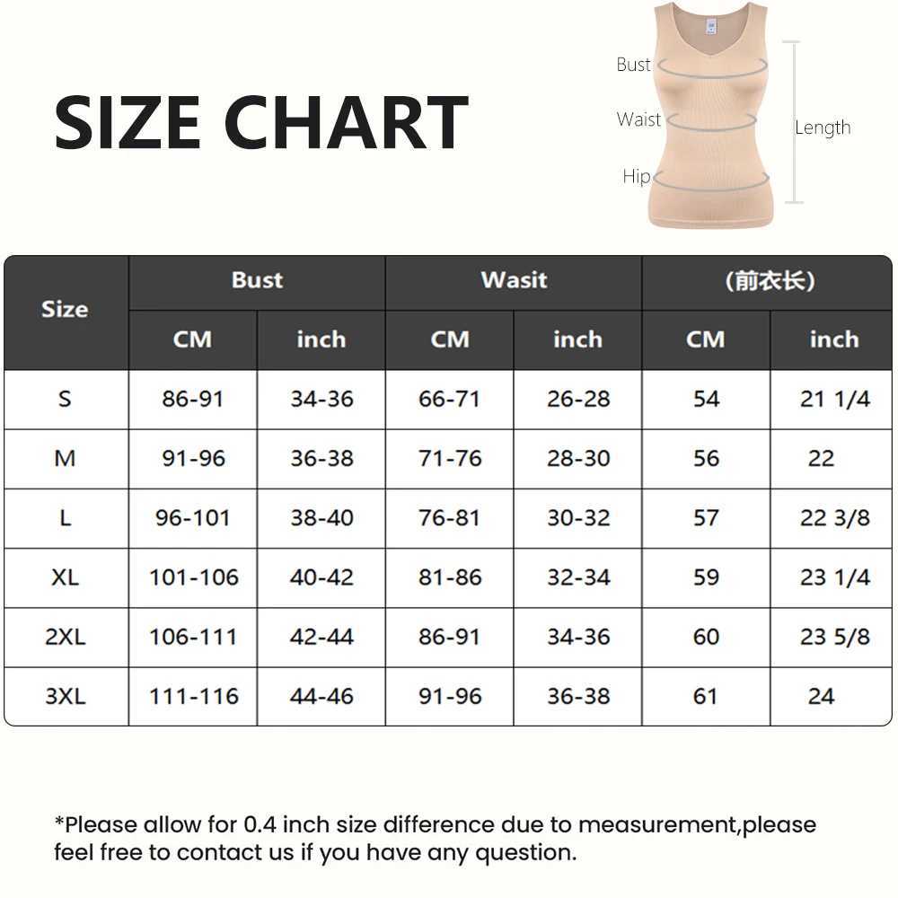 Womens V-neck Shaper Tank Top S-3XL Tummy Control Shapewear Vest New Thin Waist Underwear Solid Color Body Shaper New in W250616