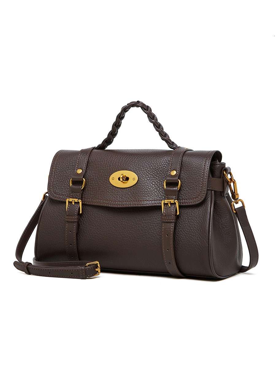 Free Shipping Luxury Top Layer Cowhide Messenger Bag Designer Bags Versatile Commuter Handbag Women's Bag 2025 New Single Shoulder Tote Bag Brief