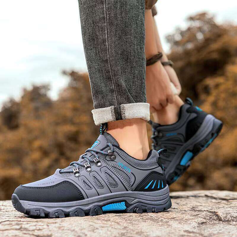 Wholesale Breathable Sneakers Non-slip Wear-resistant Men's Hiking Shoes Outdoor Work Boots for Men