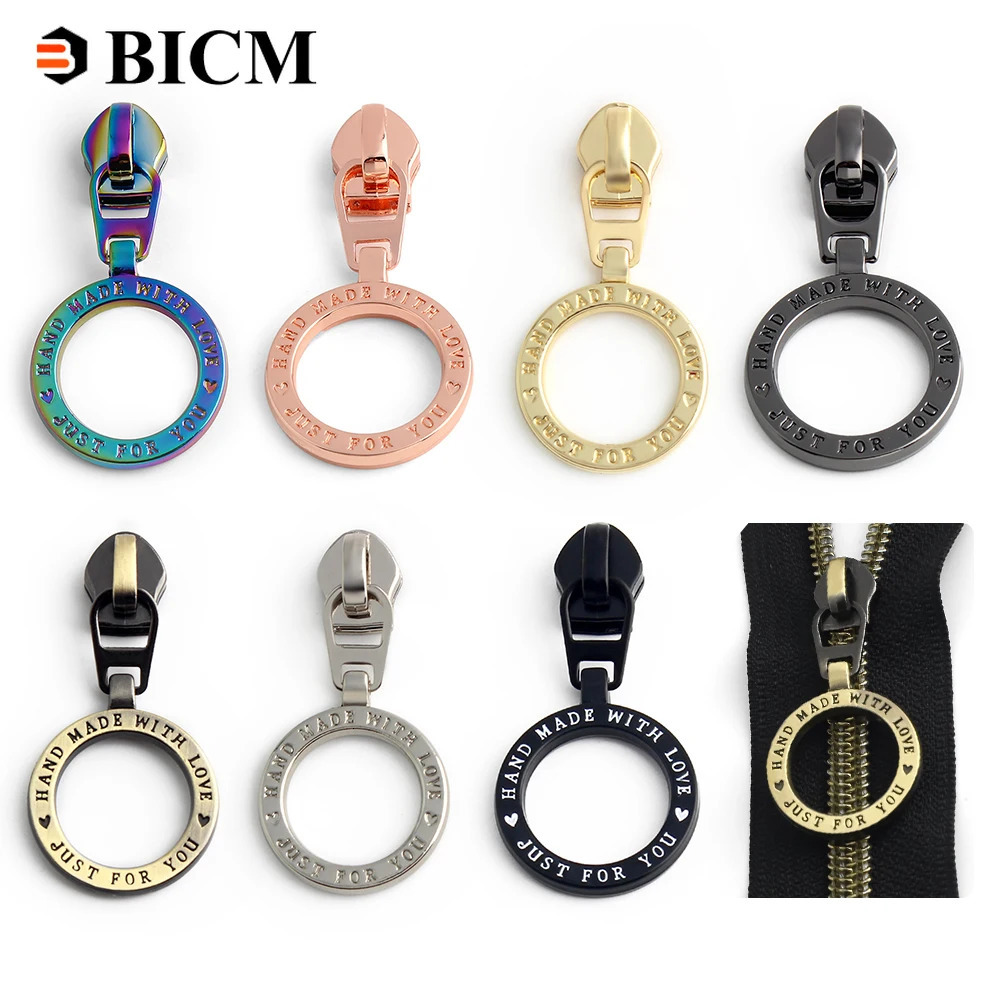 530Pcs 5# Zipper Sliders For Nylon Zippers Bags Pocket Pulls Handbag Clothes Zip Repair Kit Bag DIY Sewing Accessories 250616