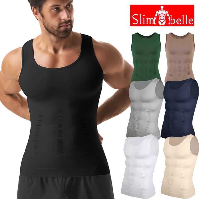 Men Compression Vest Slimming High-Performance Body Shaper Abs Abdomen Workout Tank Top Sleeveless Shapewear Belly Control Shirt W250616
