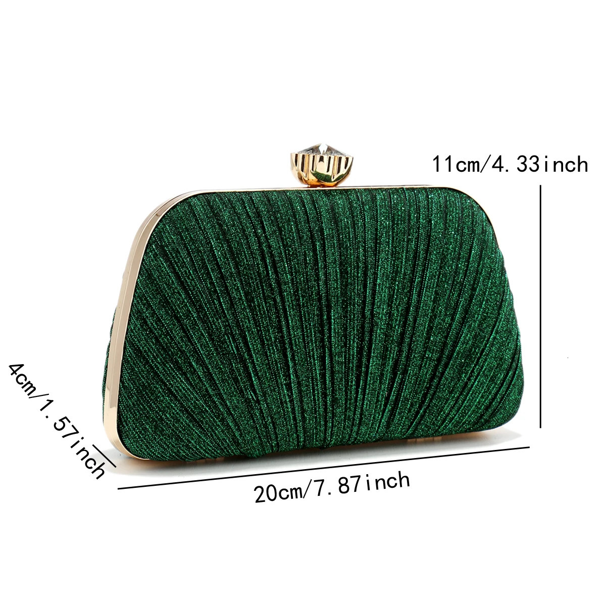 Shell Design Women Clutch Bags Ruched Sequins Evening Diamonds Glitter Metal Chain Handbags Banquet Dinner Prom Purse 250614