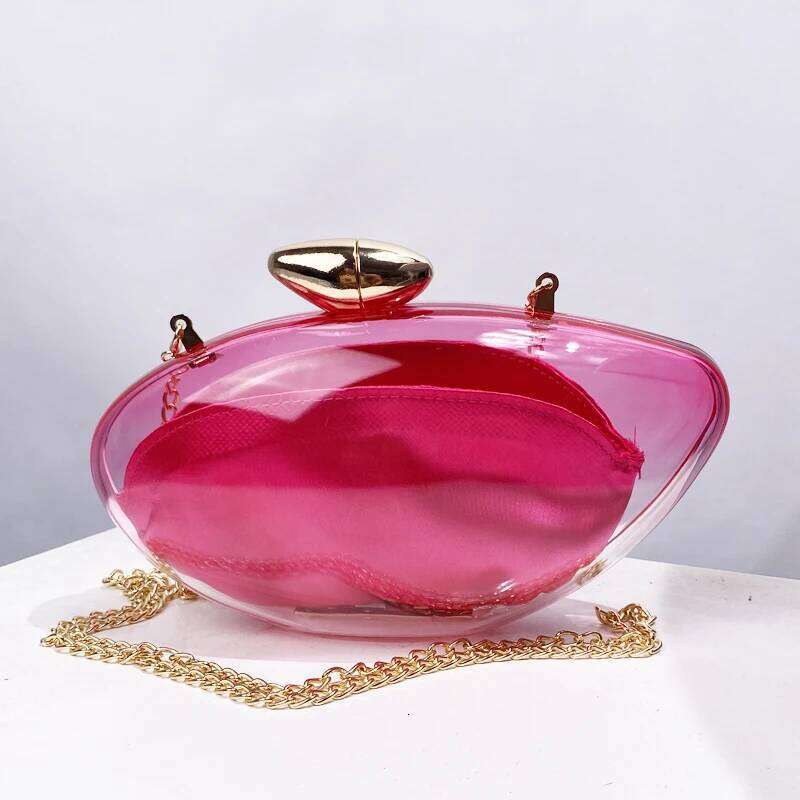 Women's Bags Designer Clear Clutch Evening Bags For Women Designer Handbag And Purse New In Transparent Acrylic With Inner Pocket Shoulder