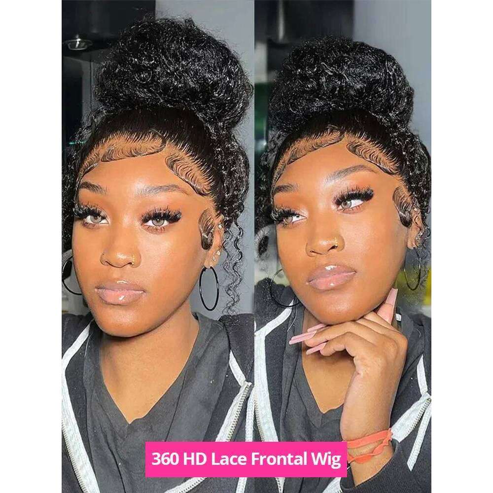 30 40inch Water Curly 13x4 13x6 HD Deep Wave Lace Frontal Wig 360 Full Human Hair Wigs For Women On Sale